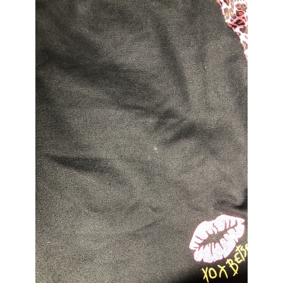 Vtg Y2K Betseyville Betsey Johnson Love In Your Heart Tote Bag Pink Leopard Bag - Picture 8 of 16